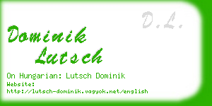dominik lutsch business card